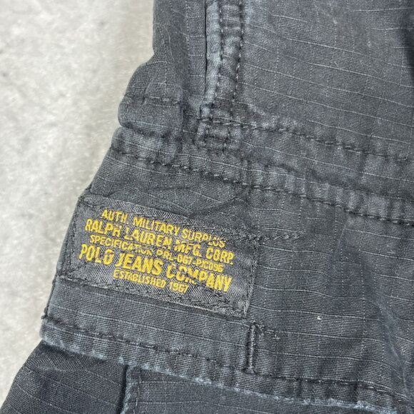 VTG Polo Ralph Lauren Military Surplus Paratrooper Cargo Utility Pant’s 30x27 - Picture 9 of 15